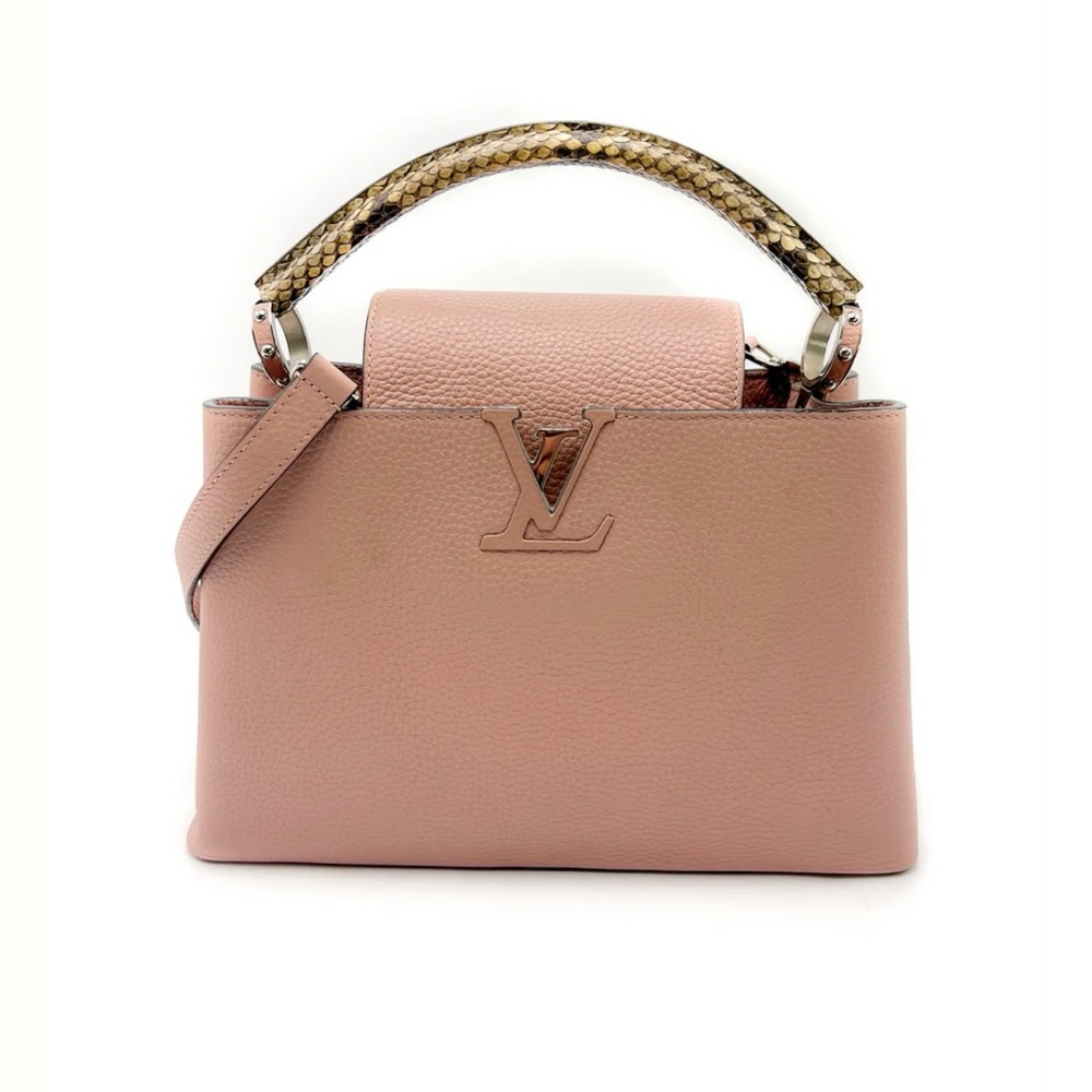 Louis Vuitton Pink Satchel with Braided Handle